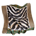 XL 43 Inch Extra Large Square Scarf Fashion Scarves Silk Feeling Hair Scarf Wrapping Scarfs Night Sleeping Headscarf - color: Ba1022