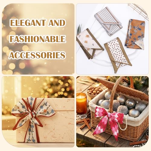 Fashion Scarves for Women Multifunctional Purse Scarf Boho Neck Scarves for Headband Bag Belt Hair Accessories - color: 52 Color Mixing