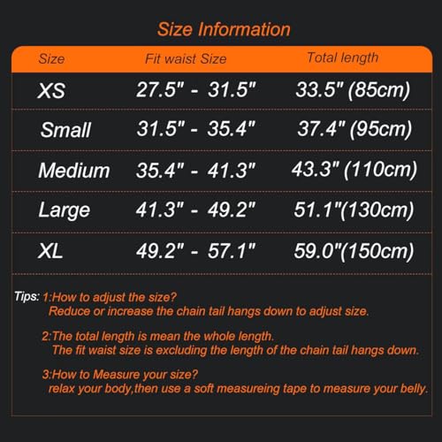 Heart Waist Chain for Women Vintage Belly Chain Cute Body Chain Jewelry Adjustable Metal Waist Accessories For Dress Jeans - size: XS(85cm/33.5in), style: Colorful