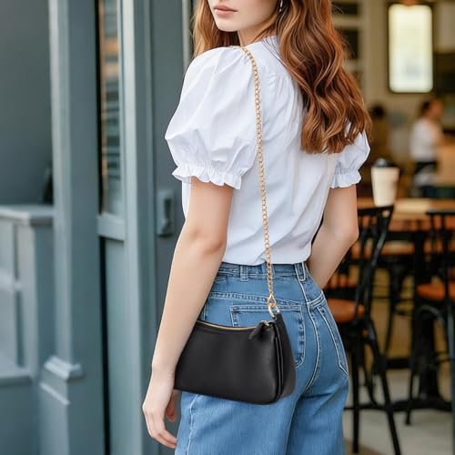 Uygafly Shoulder Bag for Women Cute Handbags Purses - color: Aa-black
