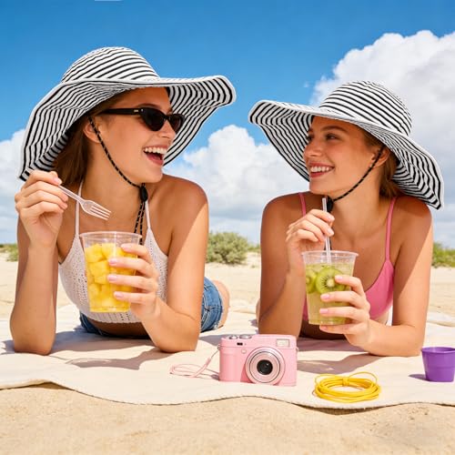 Sun Hat for Men Women UV Protection Wide Brim Fishing Hats Breathable UPF 50+ Boonie Bucket Hats Beach Safari Hiking Garden - color: Black/White