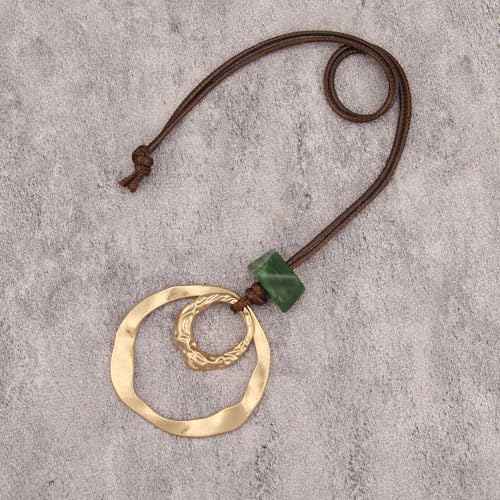 Boho Necklaces for Women Cord Necklace with Pendant Long Silver Necklace Vintage Sweater Necklace Hippie Jewelry for Women Girls Gifts - style: Bohemian Pendant Necklaces