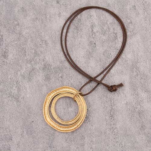 Boho Necklaces for Women Cord Necklace with Pendant Long Silver Necklace Vintage Sweater Necklace Hippie Jewelry for Women Girls Gifts - style: Large Boho Pendant Necklace