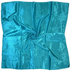 4 Pc Set Large 35 x 35 inches Satin Square Scarves Neck Hair Head Scarf Bundle - color: Set W3