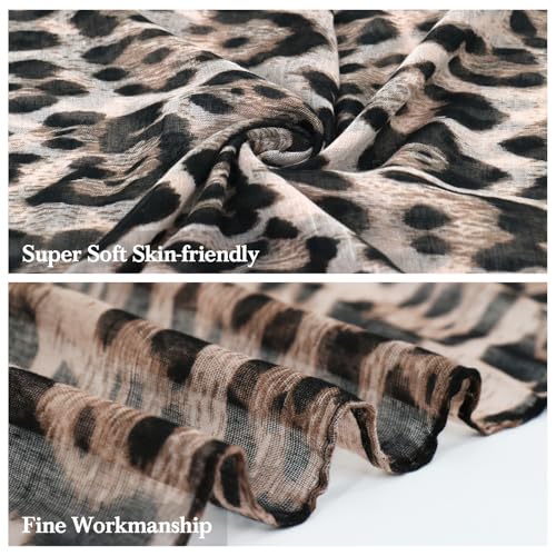 vimate Lightweight Scarf for Women Fashion Head Cover Hijab Cotton Voile Scarf Shawl Wrap for Spring Fall Winter Season - color: L3#.style 43