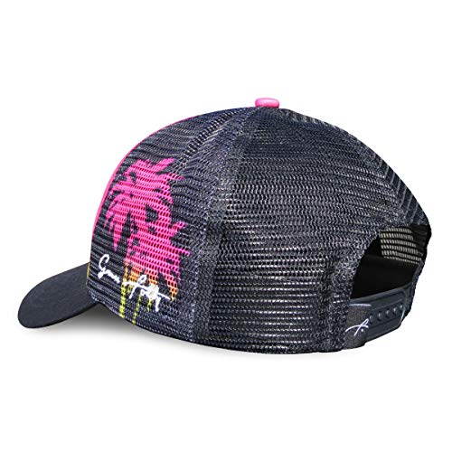 Grace Folly Beach Trucker Hats for Women- Snapback Baseball Cap for Summer - color: Flamingo