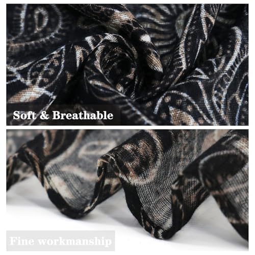 vimate Lightweight Scarf for Women Fashion Head Cover Hijab Cotton Voile Scarf Shawl Wrap for Spring Fall Winter Season - color: J1#.style 25