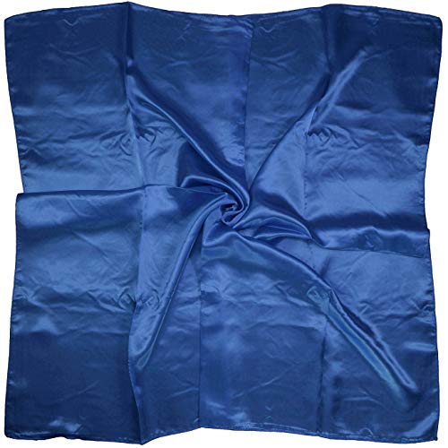 4 Pc Set Large 35 x 35 inches Satin Square Scarves Neck Hair Head Scarf Bundle - color: Set W3