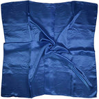 4 Pc Set Large 35 x 35 inches Satin Square Scarves Neck Hair Head Scarf Bundle - color: Set W3