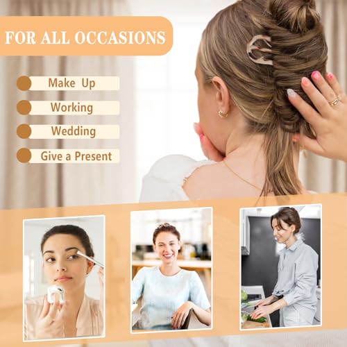 6PCS French Hair Pins for Women, French Pins Hair, Large Hair Styling Pins for Thin Thick Hair, Unique 3 Internal Teeth Hair Sticks Wild Prints-B - color: leopard print-B