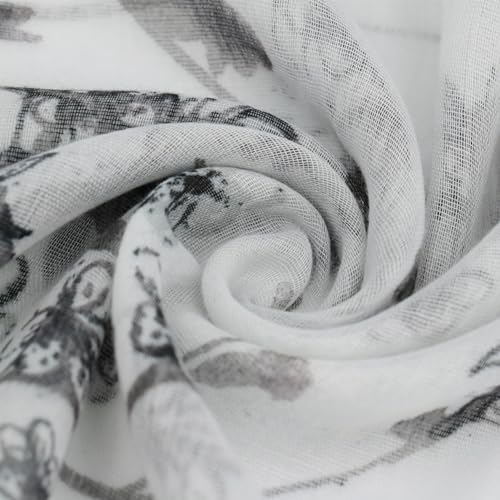 vimate Lightweight Scarf for Women Fashion Head Cover Hijab Cotton Voile Scarf Shawl Wrap for Spring Fall Winter Season - color: L2#.style 21