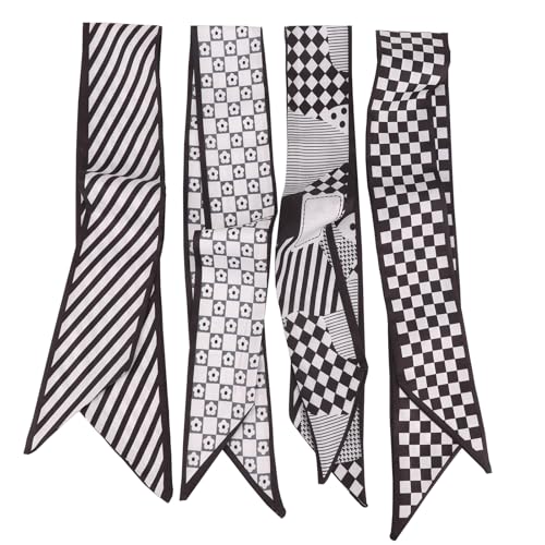 Cmonie 16Pcs Fashion Scarves for Women,Satin Head Scarf Silky Boho Scarves Scarf for Handbags Accessories (16Pcs-Mul-A)