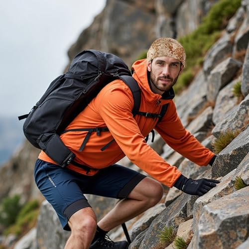 DOCILA 3 Pcs Do Rags for Men Skull Cap Bandana Hat Breathable Helmet Linner Beanie - color: Desertbrowngrey