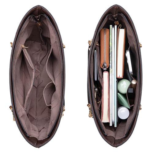 Montana West Tote Bag for Women Chain Top-handle Handbags - color: *Coffee