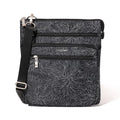 Baggallini womens Out and About Crossbody - color: Midnight Blossom Print