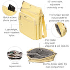 Baggallini womens Out and About Crossbody - color: Butter Yellow