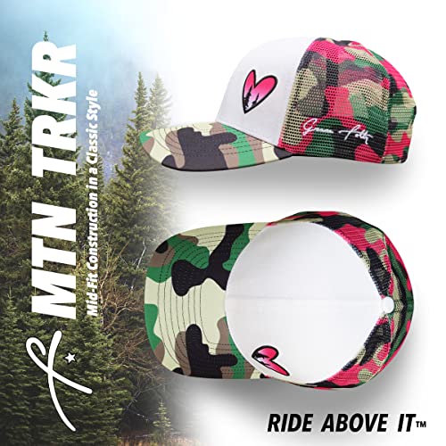 Grace Folly Beach Trucker Hats for Women- Snapback Baseball Cap for Summer - color: Pink Camo