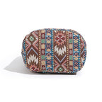 Coton Pose Women Hippie Crossbody Bag - Top Zip Large Capacity Canvas Sling Bag - Jacquard Cloth Handmade - color: Boho Brown