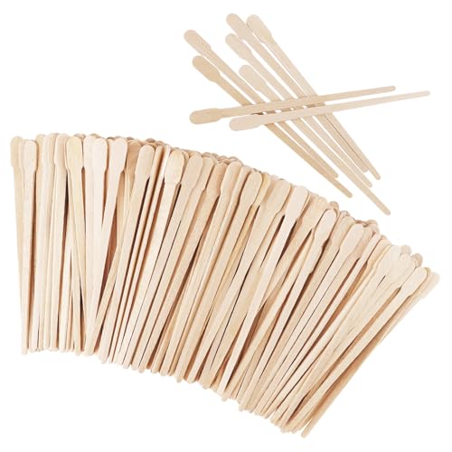 1200 Pcs Wooden Wax Sticks Small Wax Spatulas Applicator Wood Craft Sticks for Body Hair Eyebrow Lip Nose Brow Removal