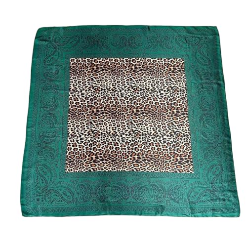 XL 43 Inch Extra Large Square Scarf Fashion Scarves Silk Feeling Hair Scarf Wrapping Scarfs Night Sleeping Headscarf - color: Ba1035