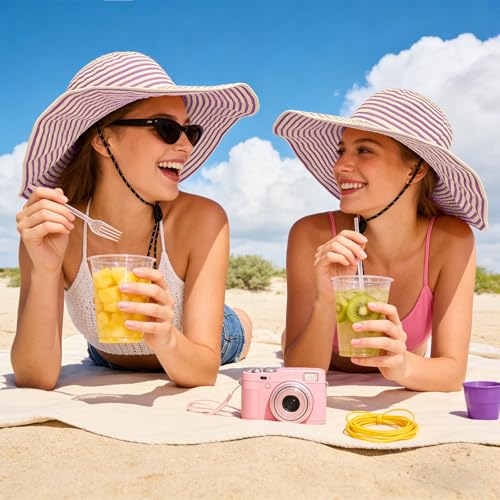 Sun Hat for Men Women UV Protection Wide Brim Fishing Hats Breathable UPF 50+ Boonie Bucket Hats Beach Safari Hiking Garden - color: Beige/Purple