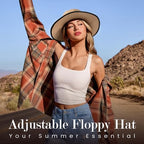 Beach Sun Straw Hats for Women, UPF 50+ UV Sun Protection Wide Brim Summer Straw Hat Foldable Packable Roll up Cap - color: Deep Khaki