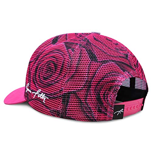 Grace Folly Beach Trucker Hats for Women- Snapback Baseball Cap for Summer - color: Pink Rose