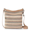 The Sak Lucia Crossbody Bag in Crochet, Convertible Purse with Adjustable Shoulder Strap - color: Multi Stripe