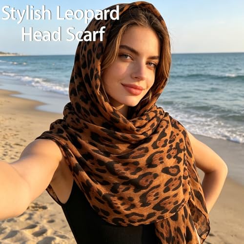 vimate Lightweight Scarf for Women Fashion Head Cover Hijab Cotton Voile Scarf Shawl Wrap for Spring Fall Winter Season - color: M1#.style 30