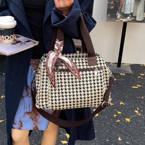 Canvas Hobo Bags for Women Casual Tote Bag Purses and Handbags Multi-Color Striped Crossbody Bags Ladies Top Handle Satchel - color: Wy31-gousthooth