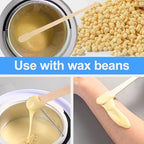 100 Pcs Wax Sticks, Wooden Waxing Sticks, Wax Strips, Eyebrow Wax Sticks, Small Waxing Applicator Sticks for Hair Removal, Facial, Smooth Skin (100 Pack)