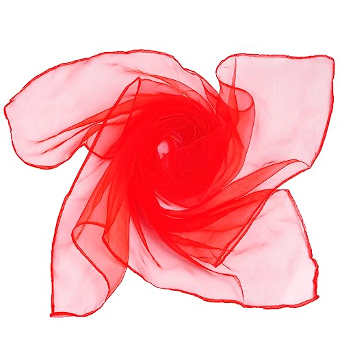 Fengek 9 Pcs Chiffon Scarf, 27.6 Inch Square Solid Color Bandana Handkerchief Ribbon Scarves for Women Girls - color: Multicolor 2