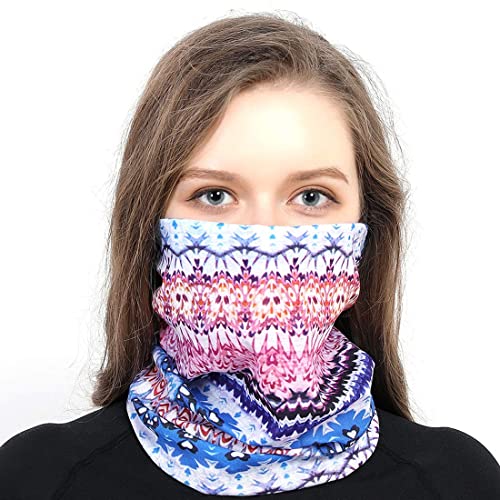 Toes Home 6PCS Outdoor Headband Elastic Seamless Bandana Neck Gaiter Scarf Sport Headwear Boho Series for Yoga Hiking - color: Boho Series