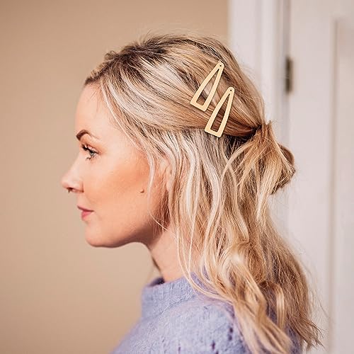 10 Pcs Double Grip Hair Clips, Sightor Metal Snap Hair Clips Hair Barrettes for Women Hair Making Salon Supplies Hair Accessories (Black, Brown, Beige, Khaki, Gold) - color: Black, Brown, Beige, Khaki, Gold