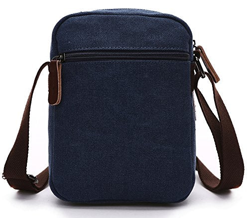 Collsants Mini Crossbody Bags for Women and Men - Small Purses and Handbags - Travel Bag - Canvas Shoulder Purse - color: Dark Blue