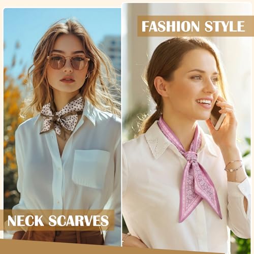 Fashion Scarves for Women Multifunctional Purse Scarf Boho Neck Scarves for Headband Bag Belt Hair Accessories - color: 52 Color Mixing