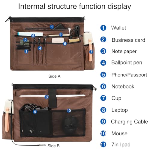 Laptop Tote Bag for Women 17 Inch, Teacher Work Bag with Compartments Business Laptop Bag With 15 Pockets Work Tote Bag - color: 01-black-1pcs