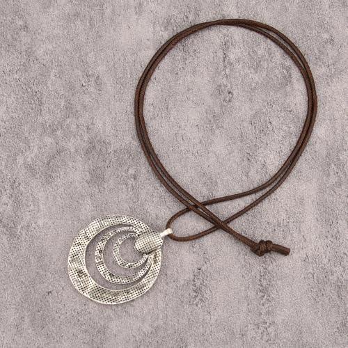 Boho Necklaces for Women Cord Necklace with Pendant Long Silver Necklace Vintage Sweater Necklace Hippie Jewelry for Women Girls Gifts - style: Chunky Long Necklaces