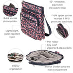 Baggallini womens Out and About Crossbody - color: Autumn Peony