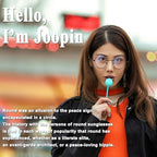 Joopin Retro Small Round Sunglasses Hippie Circle Sun Glasses Polarized UV400 Protection Metal Shades for Men Women - color: A06-black Frame Tint Lens