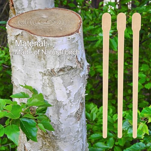 100 Pcs Wax Sticks, Wooden Waxing Sticks, Wax Strips, Eyebrow Wax Sticks, Small Waxing Applicator Sticks for Hair Removal, Facial, Smooth Skin (100 Pack)