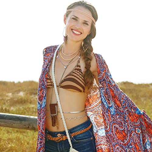 JenPen 8 Pcs Belly Chain Adjustable Waist Chain Summer Beach Bikini Waist Body Beads for Women Adults Multilayer - style: Stylish Style