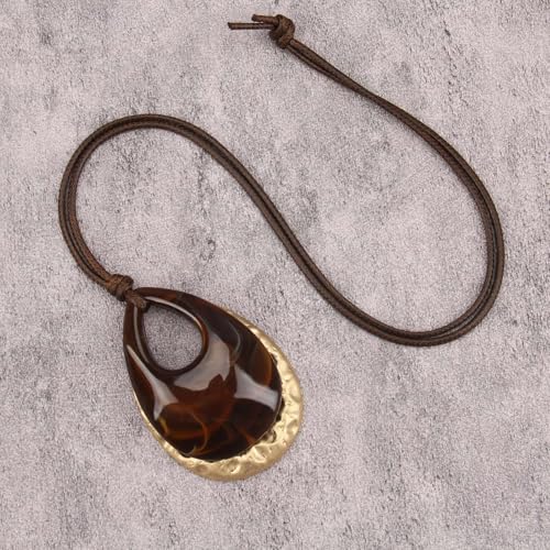 Boho Necklaces for Women Cord Necklace with Pendant Long Silver Necklace Vintage Sweater Necklace Hippie Jewelry for Women Girls Gifts - style: Large Boho Necklace