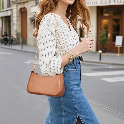 Uygafly Shoulder Bag for Women Cute Handbags Purses - color: Ab-brown