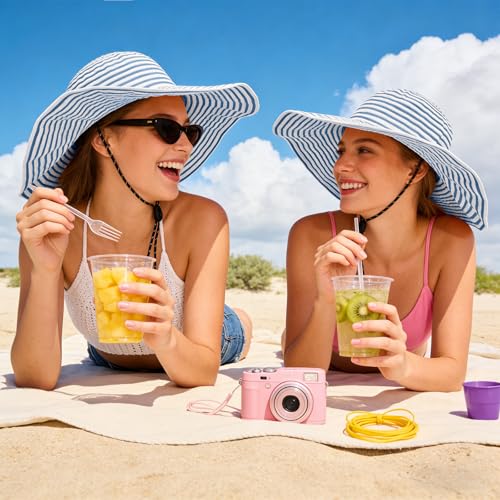 Sun Hat for Men Women UV Protection Wide Brim Fishing Hats Breathable UPF 50+ Boonie Bucket Hats Beach Safari Hiking Garden - color: White/Blue