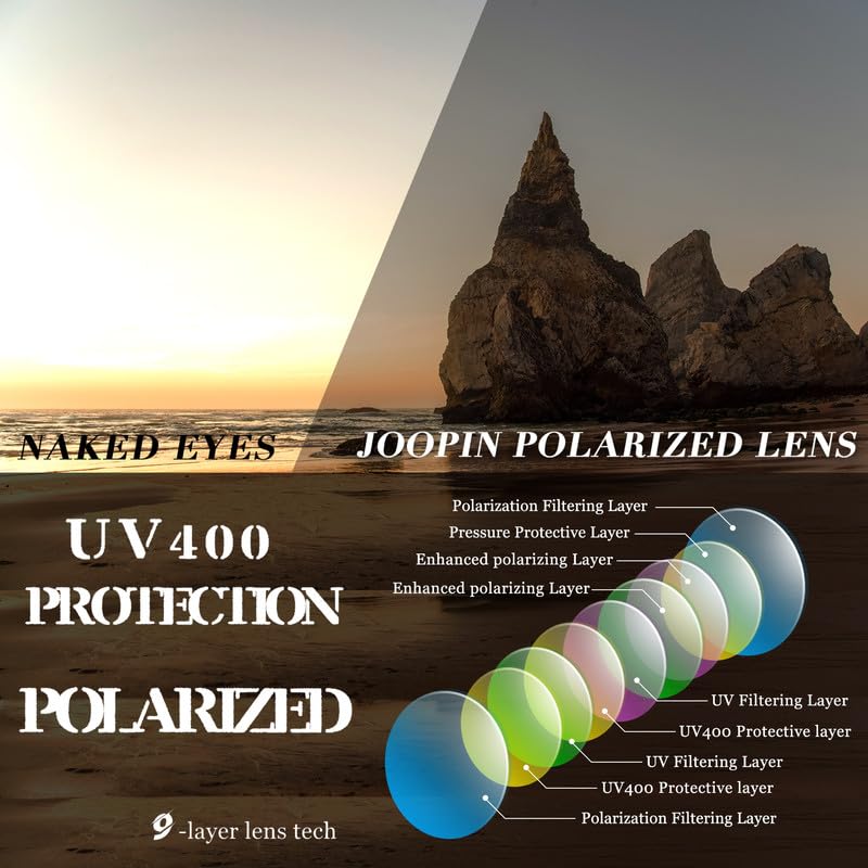 Joopin Oversized Sunglasses Womens Trendy Polarized Large Driving Sun Glasses Ladies UV Protective Big Sunnies Shades - color: B04-brown/Brown Gradient