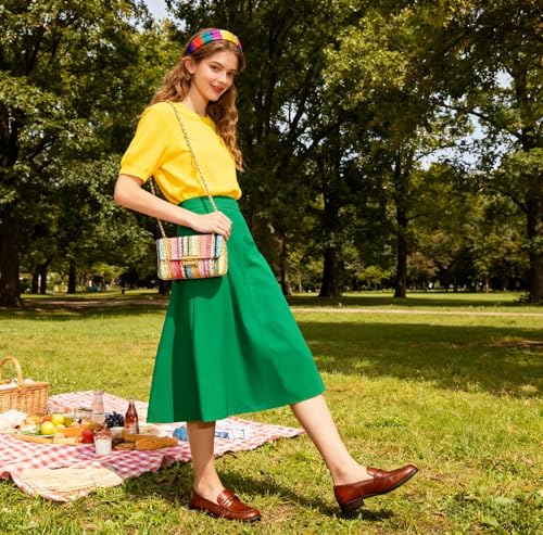 Bohemian Straw Beach Bag, Crossbody Bags for Women, Handmade Woven Purse, Tassel Handbags for Vacation, Travel(Color 2)