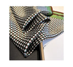 100% Mulberry Silk Neck Scarf - 21'' x 21'' Lightweight Neckerchief - Women Men Small Square Digital Printed Scarves - color: 063