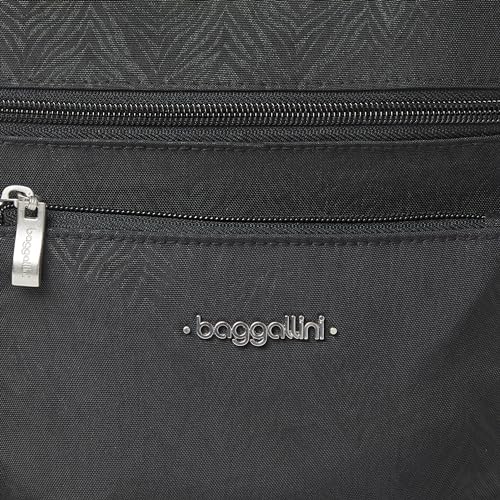 Baggallini Pocket Crossbody Bags for Women 8x8 Small Lightweight Durable Water-resistant Travel Purse W/Rfid - color: Black Zebra