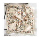 100% Mulberry Silk Neck Scarf - 21'' x 21'' Lightweight Neckerchief - Women Men Small Square Digital Printed Scarves - color: 075